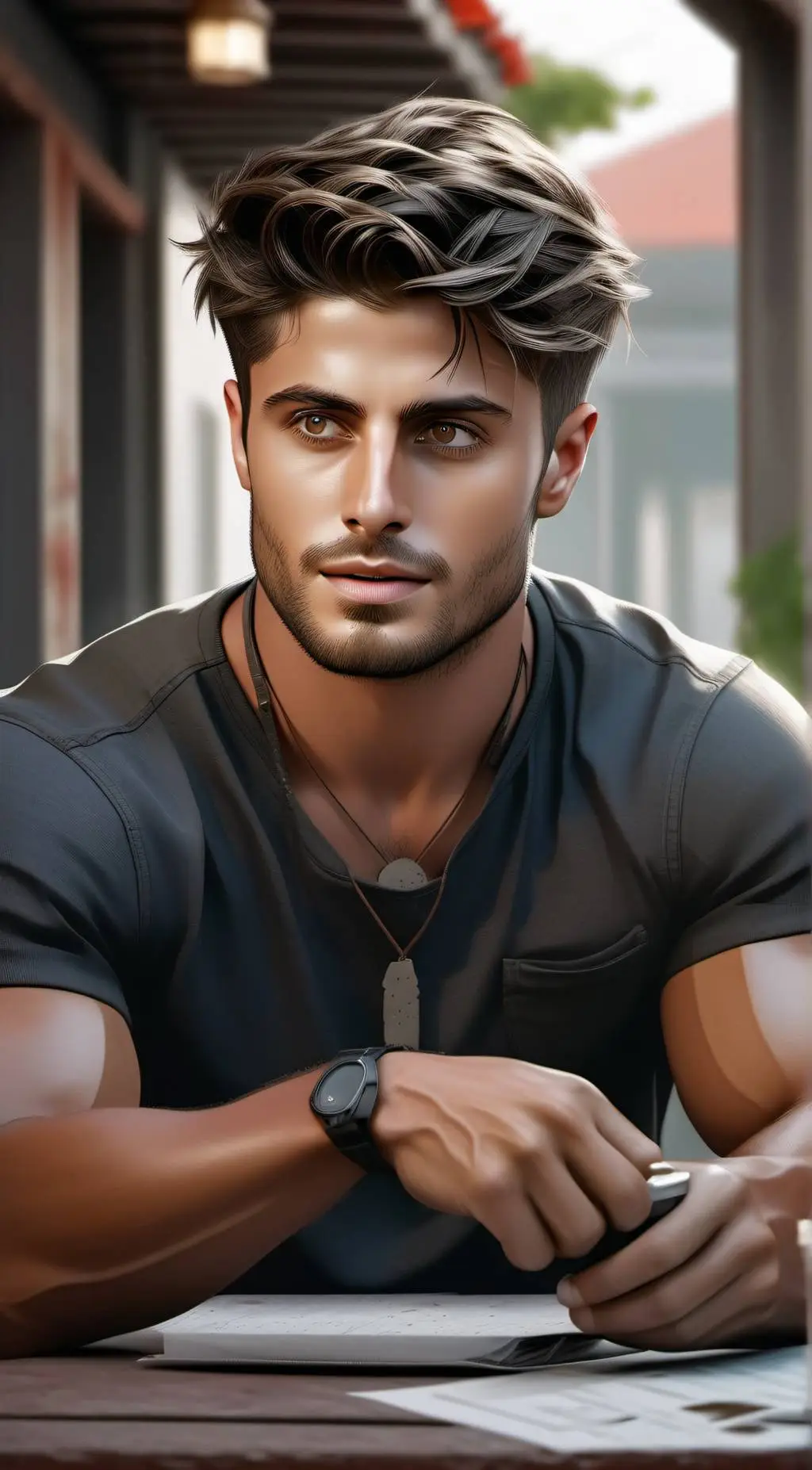 ai character: Lorenzo  Moretti  background