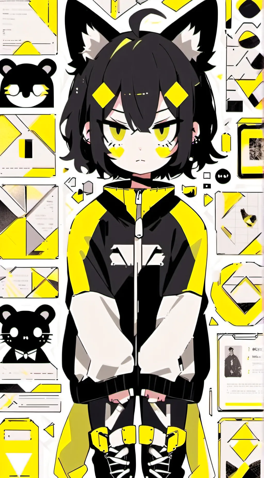 ai character: Angie wolf background