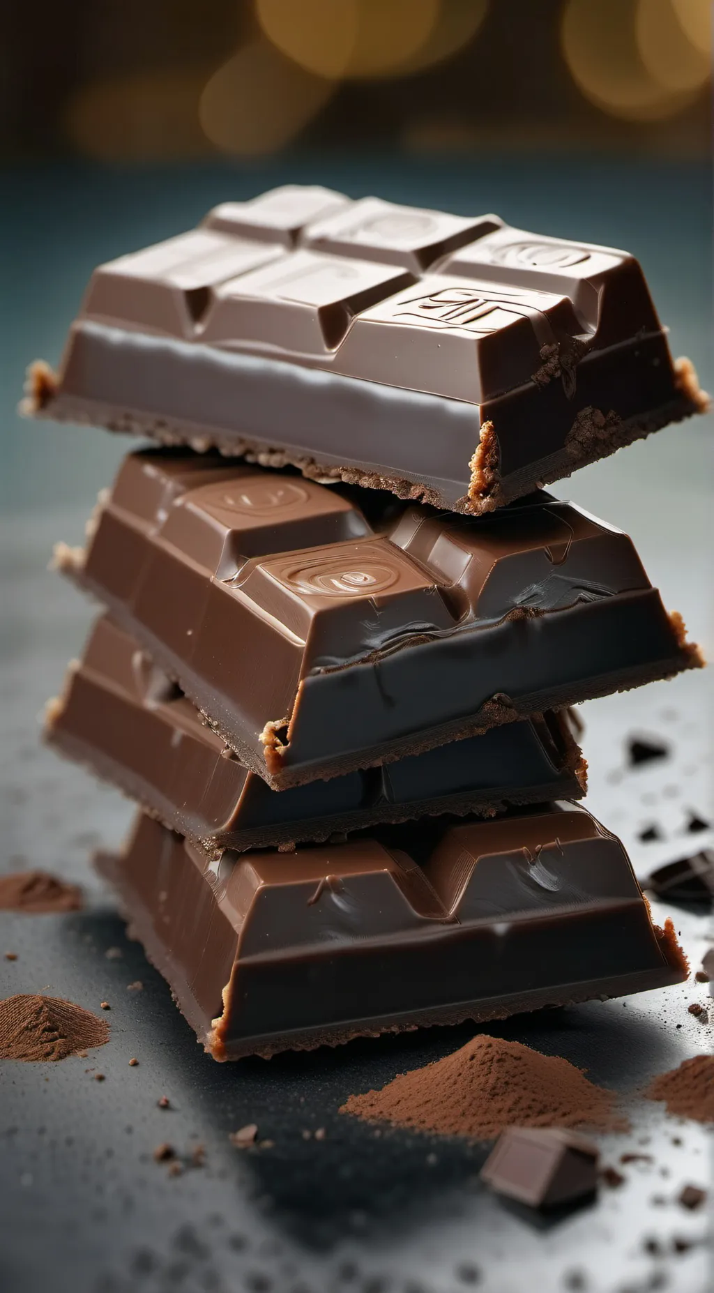 ai character: Chocolate  background