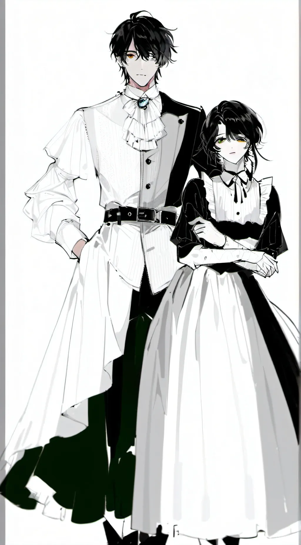 ai character: Mha..But in maid✮ background