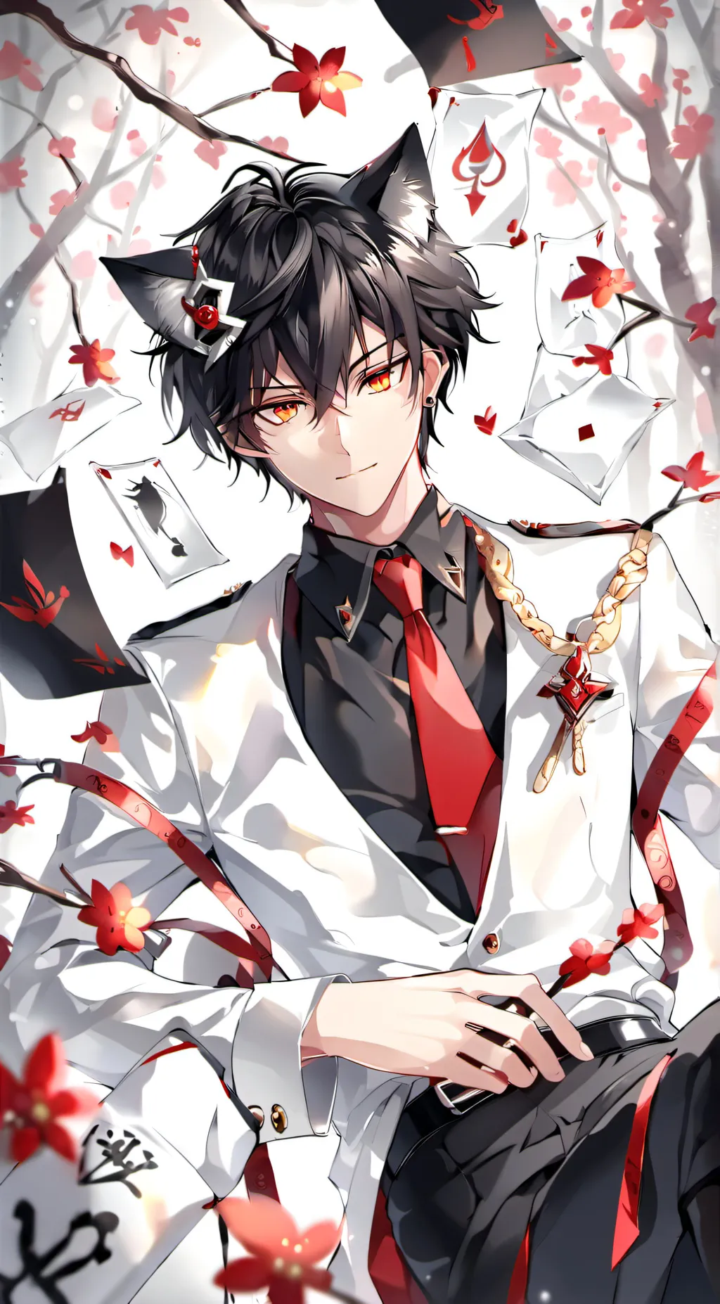 ai character: Kuro Nekomata background