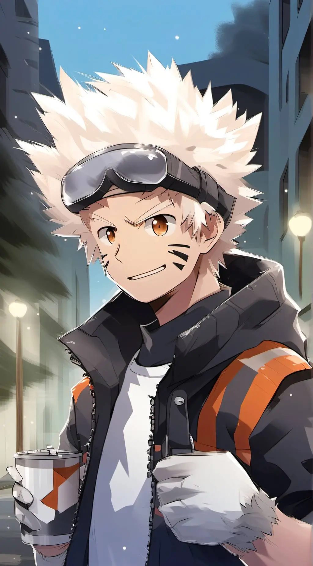 ai character: Mha road trip background