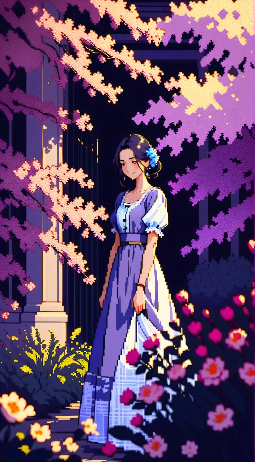 ai character: HAPPY background