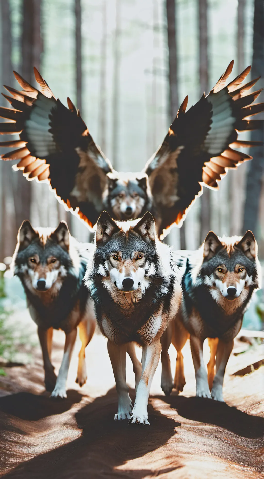 ai character: wolf pack  background