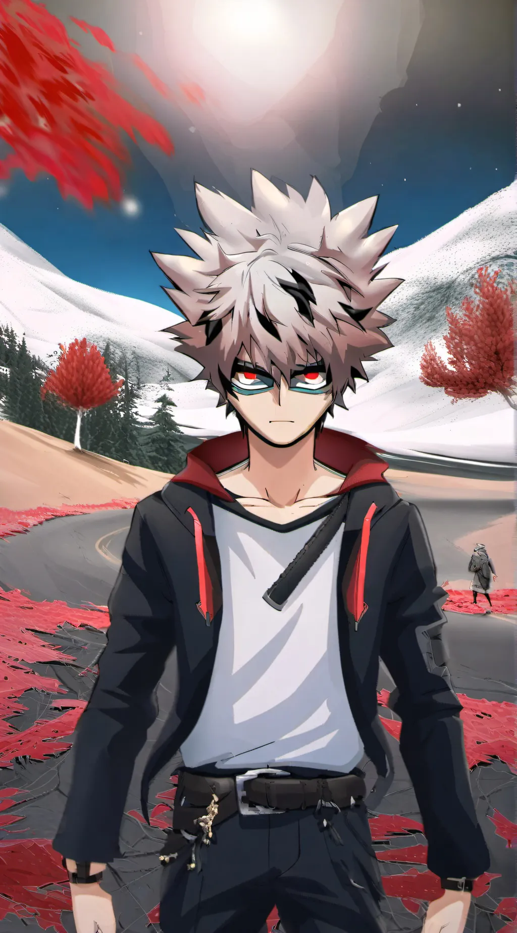 ai character: Bakugo  background