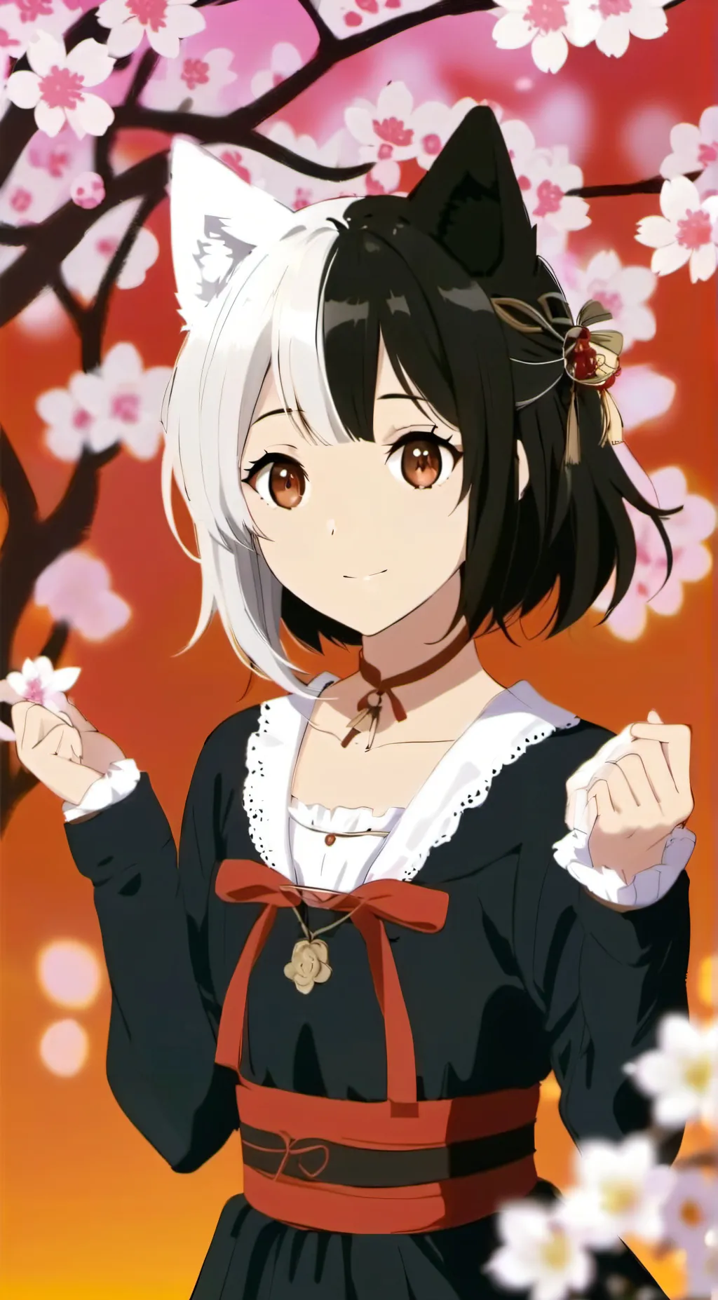 ai character: Sakura background