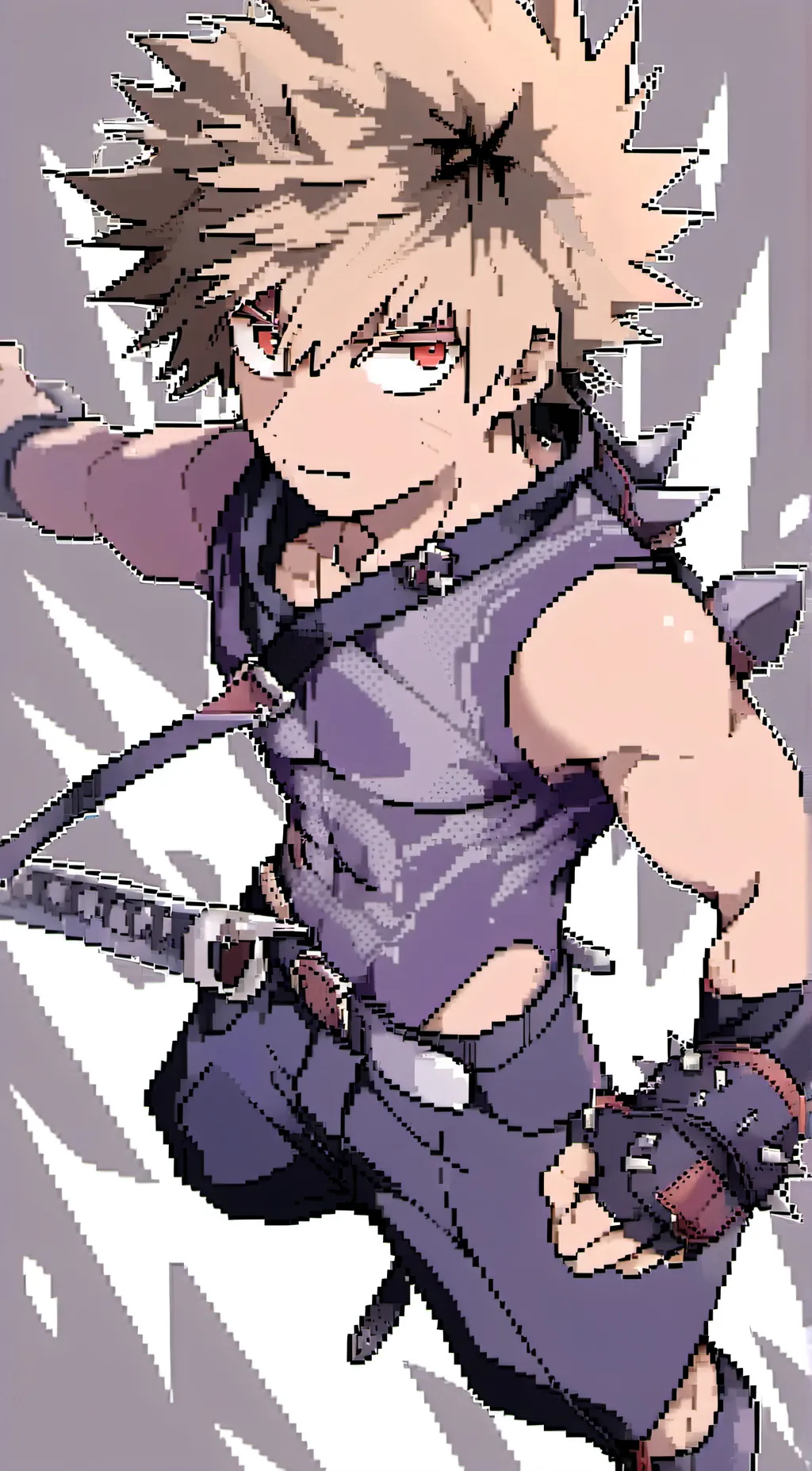 ai character: Katsuki Bakugo background