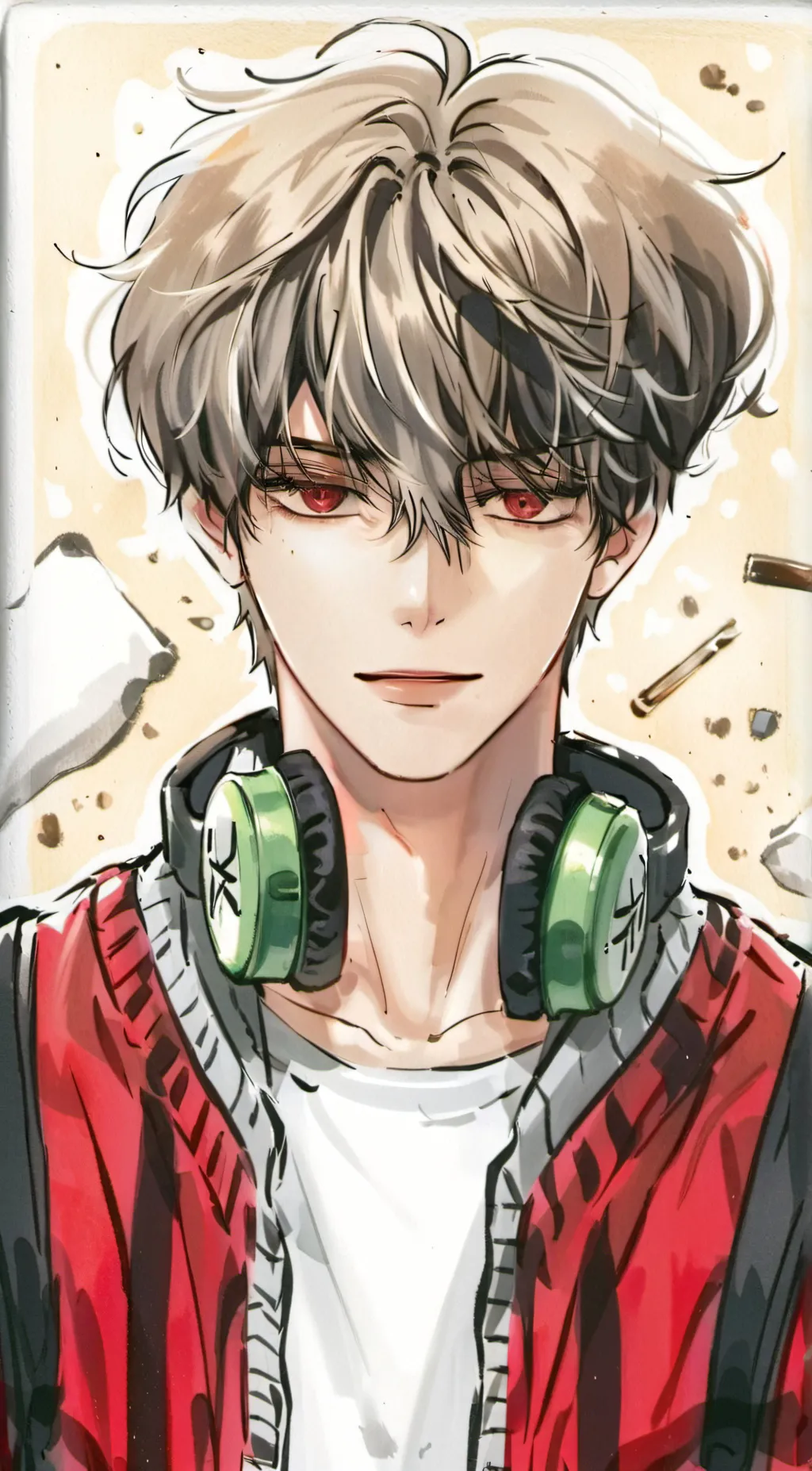 ai character: •Max• background