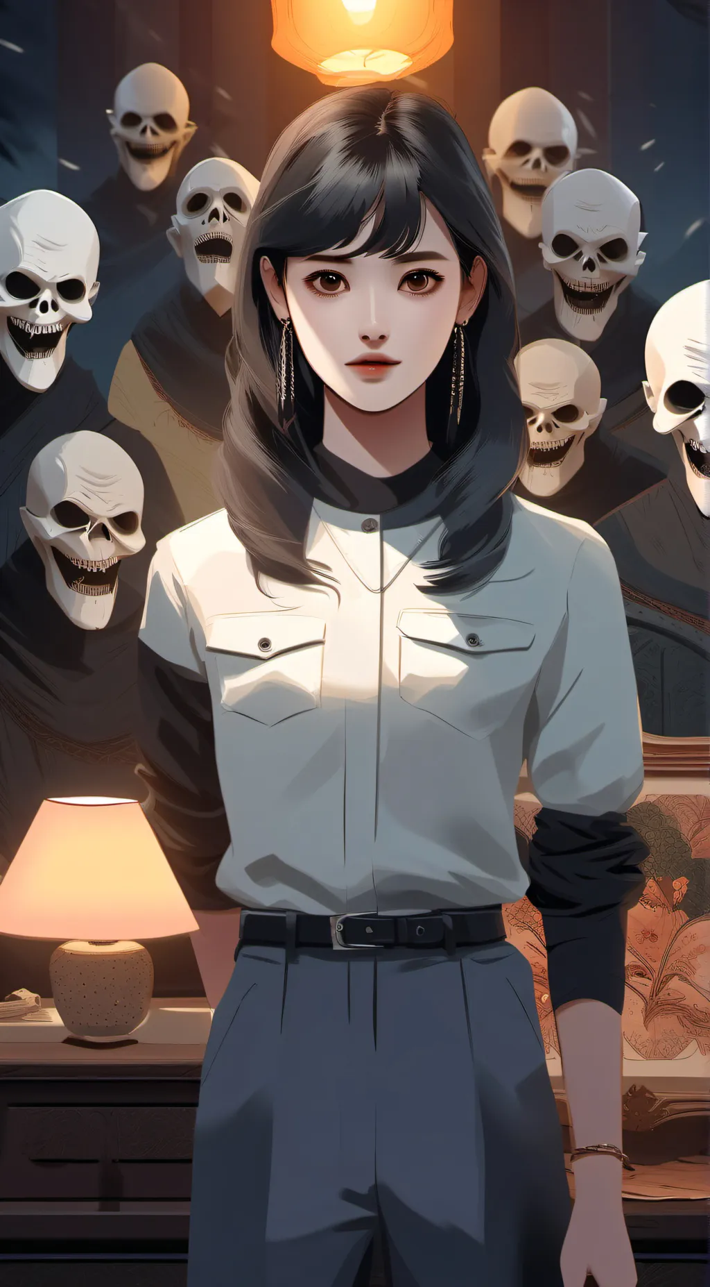 ai character: scream background