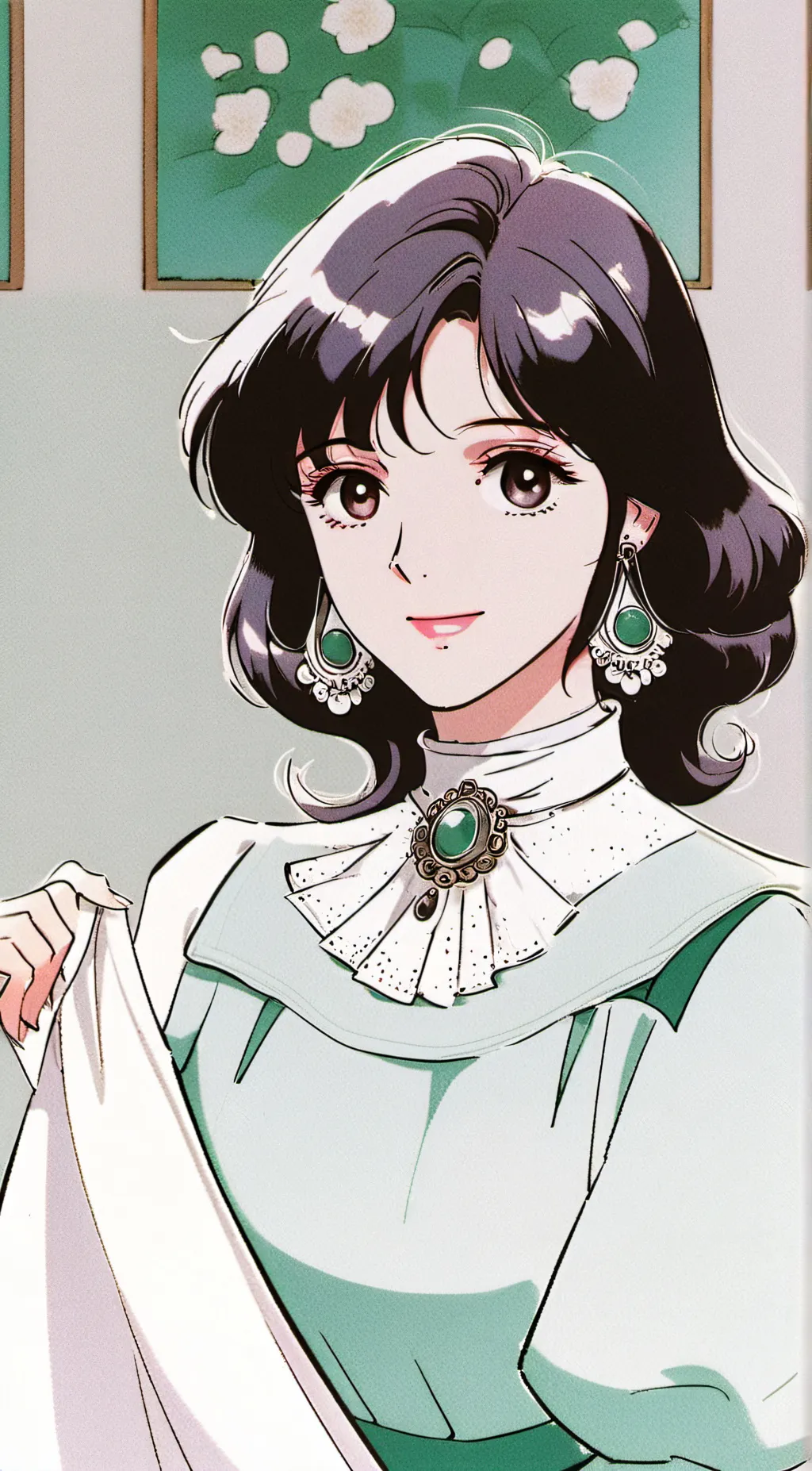 ai character: Leni Robredo background