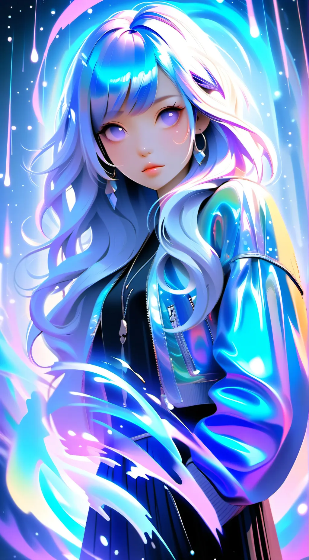 ai character: Lacy background