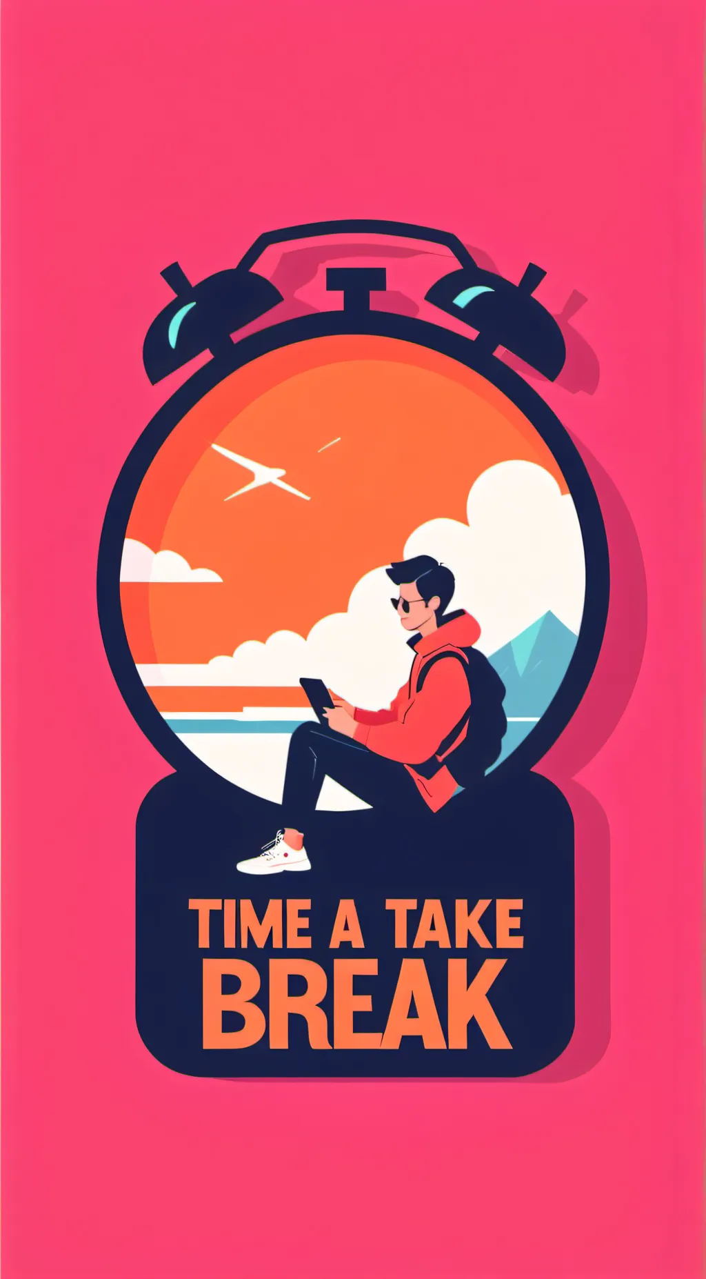 ai character: take a break background