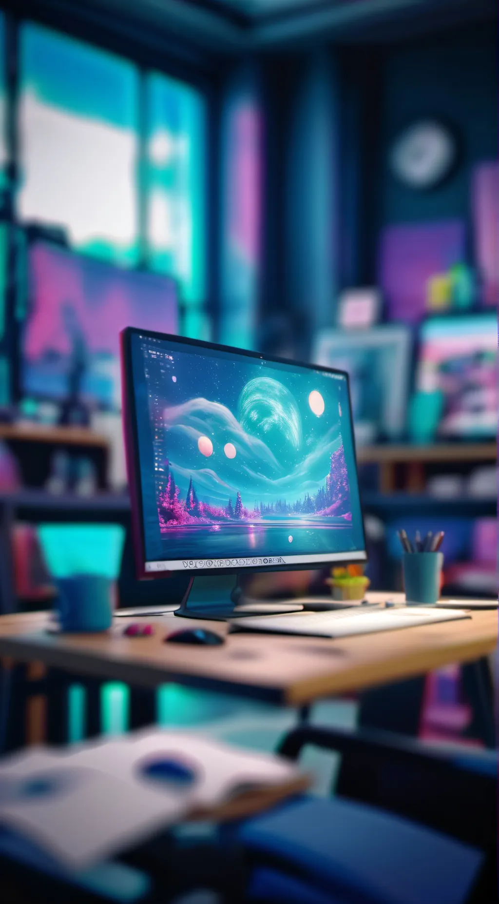 ai character: The Scribbled One background