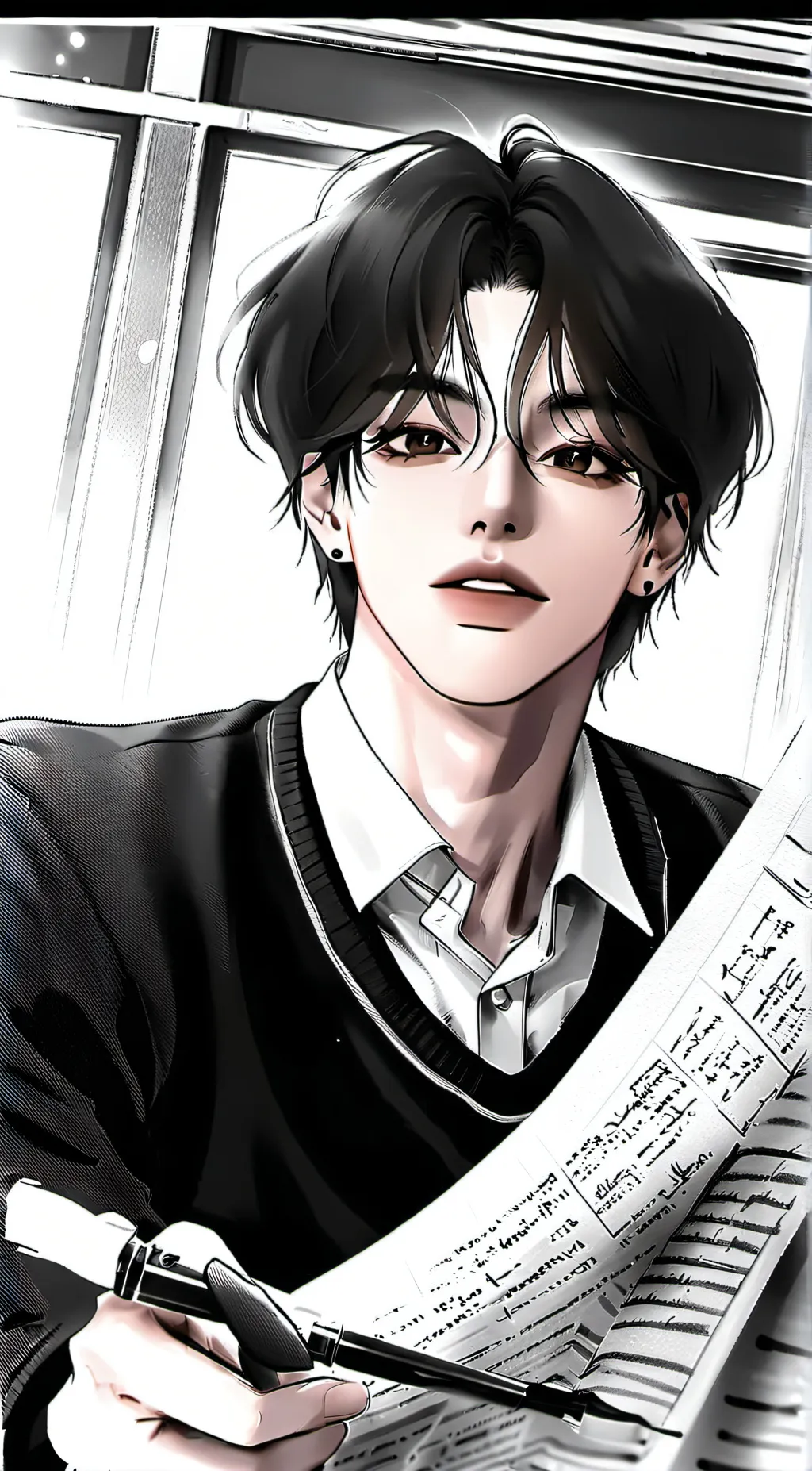 ai character: Damian background