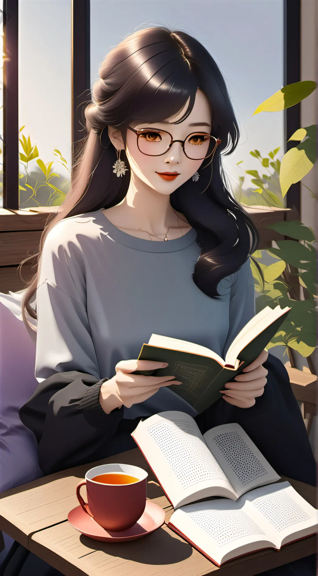 ai character: sky background