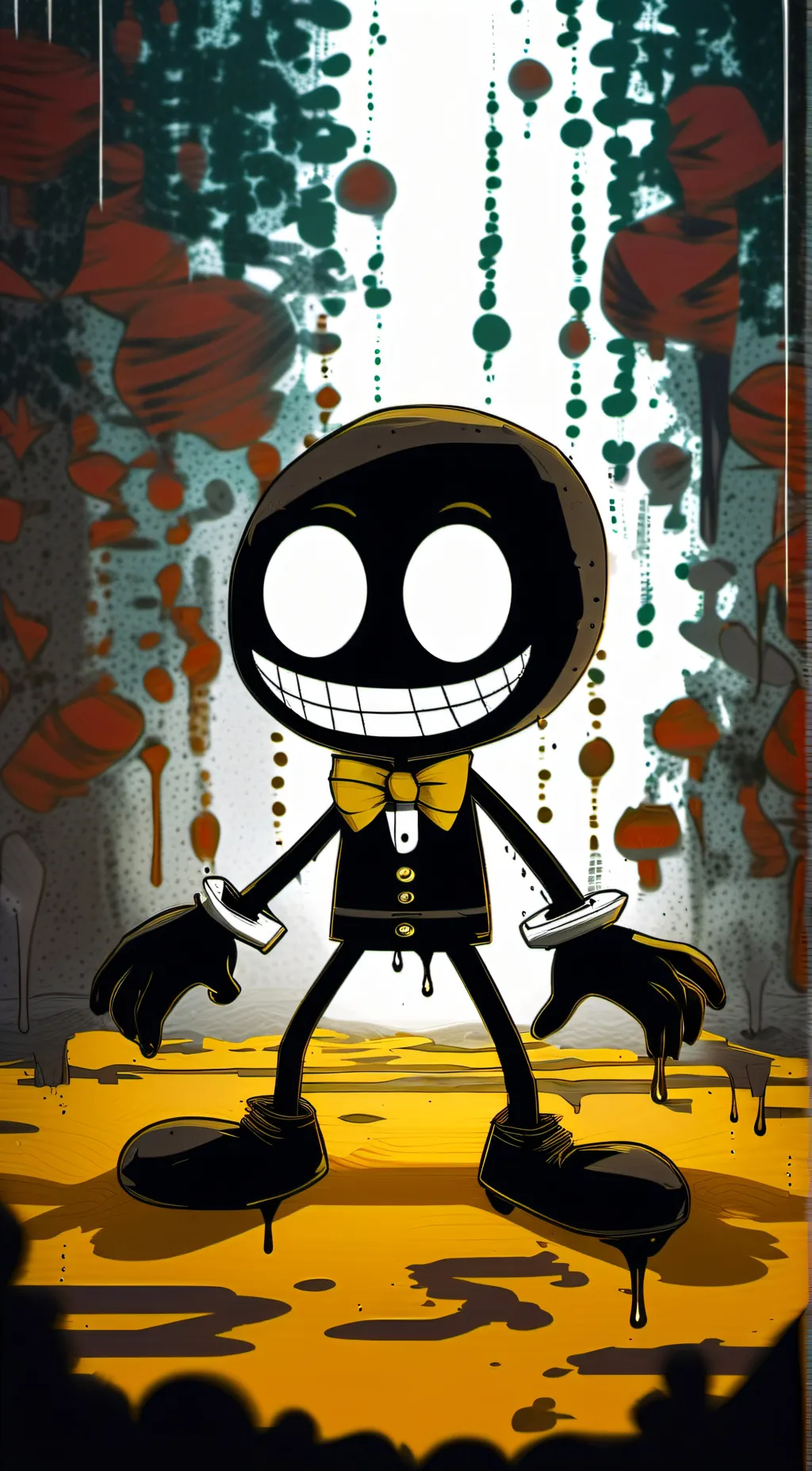 ai character: bendy (FNF) background