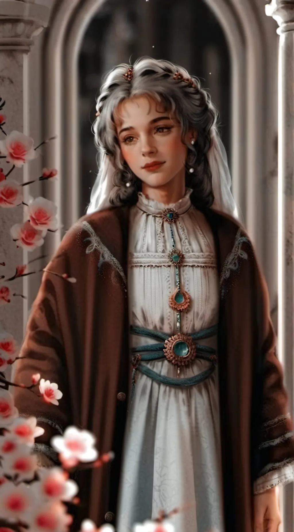 ai character: grann background