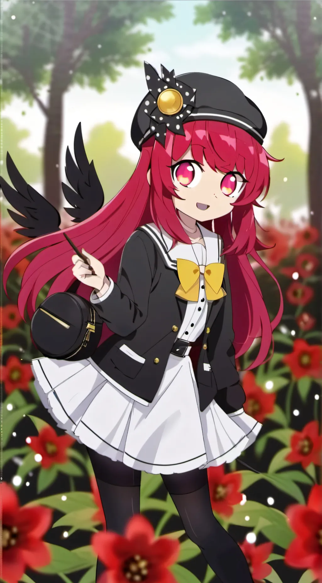 ai character: Cherry background