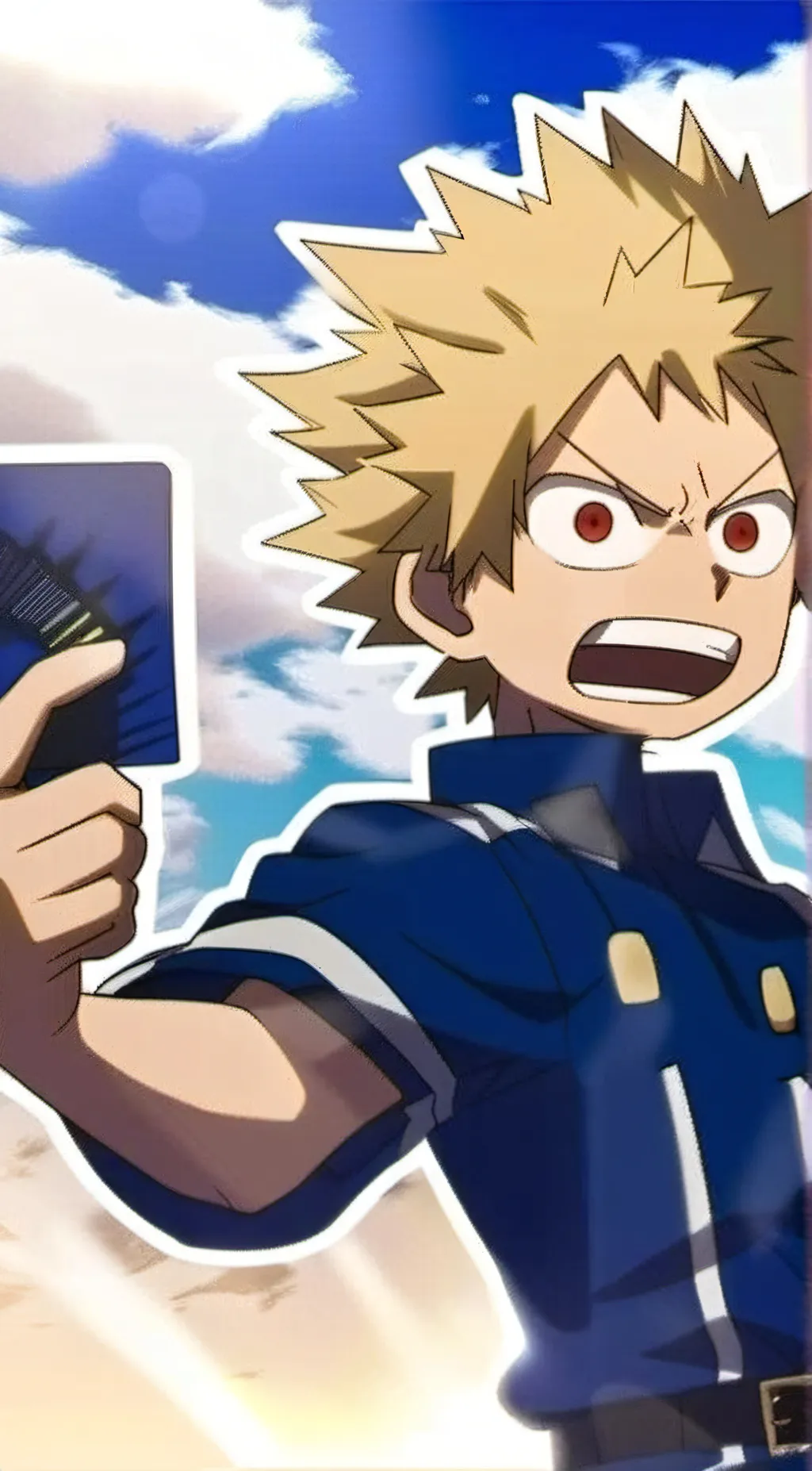 ai character: Bakugo - Kid AU background