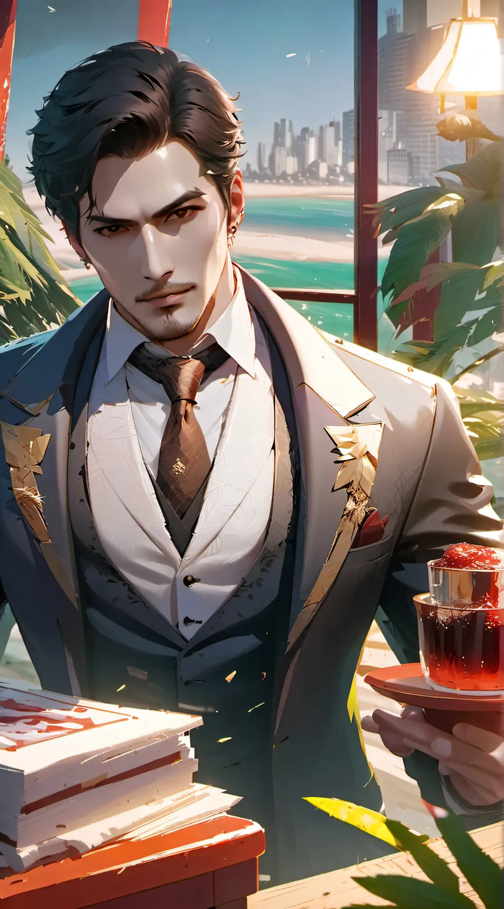 ai character: pete mafia boss background