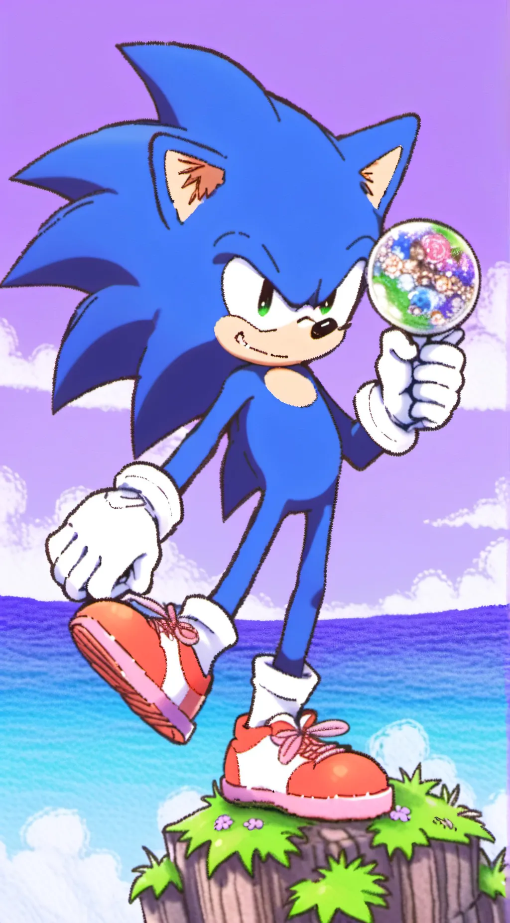 ai character: Sonic and friends background