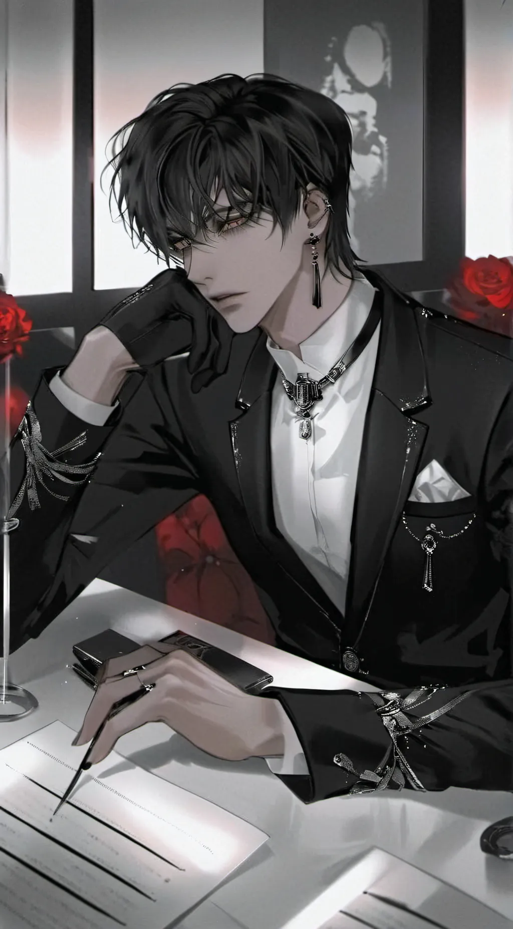 ai character: ༻꫞ Elias ꫞༺♡ background