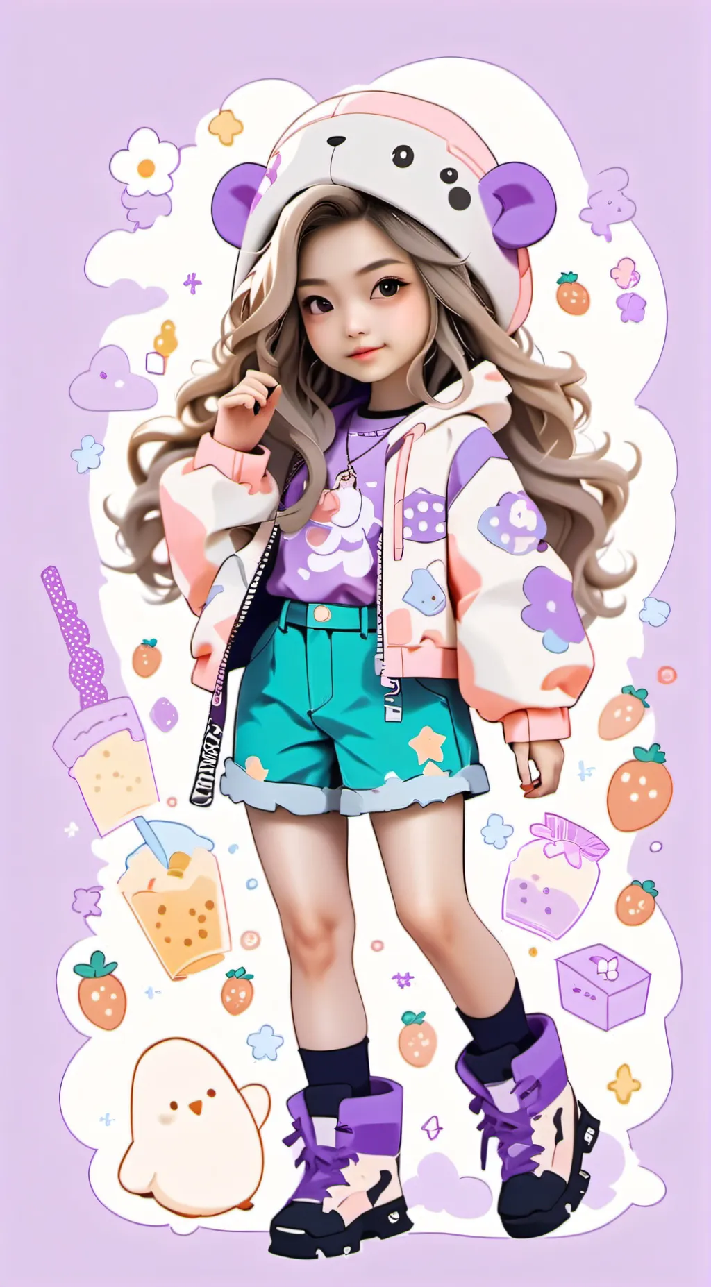 ai character: Aphmau and friend background