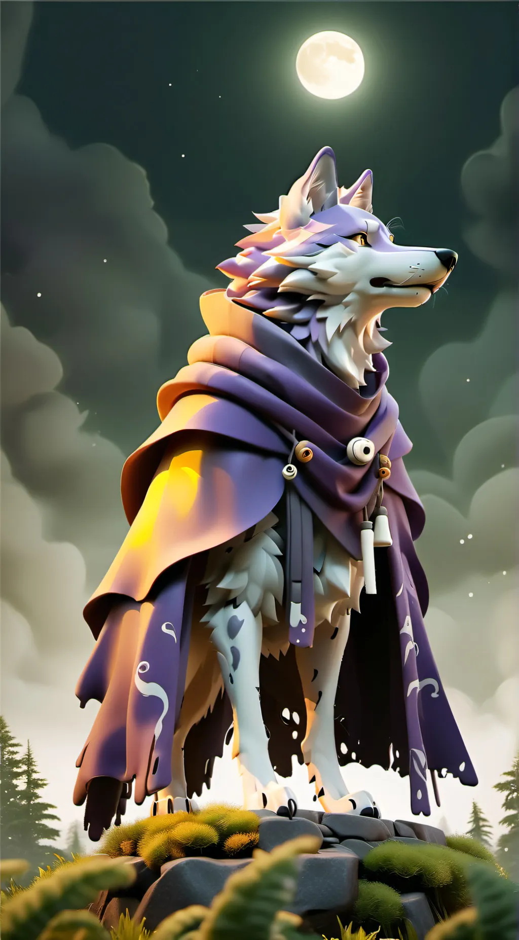 ai character: Void background