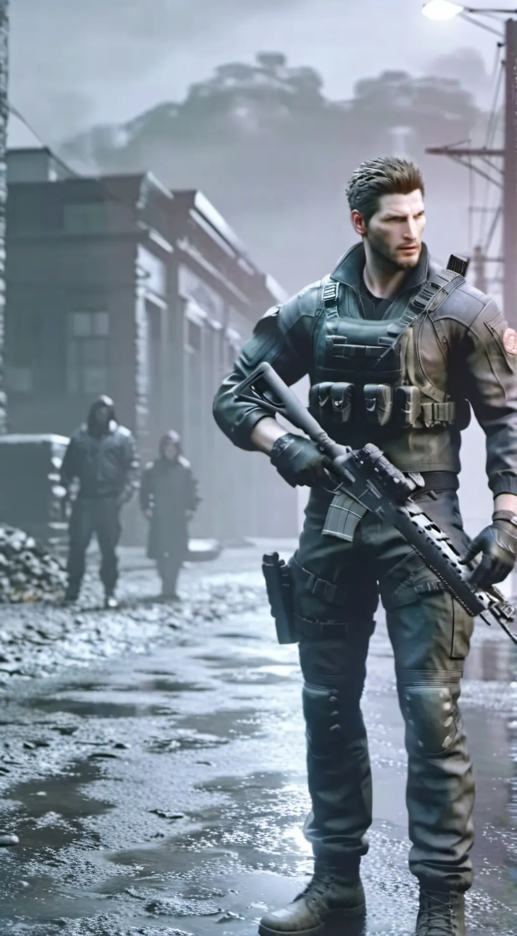 ai character: Chris Redfield background