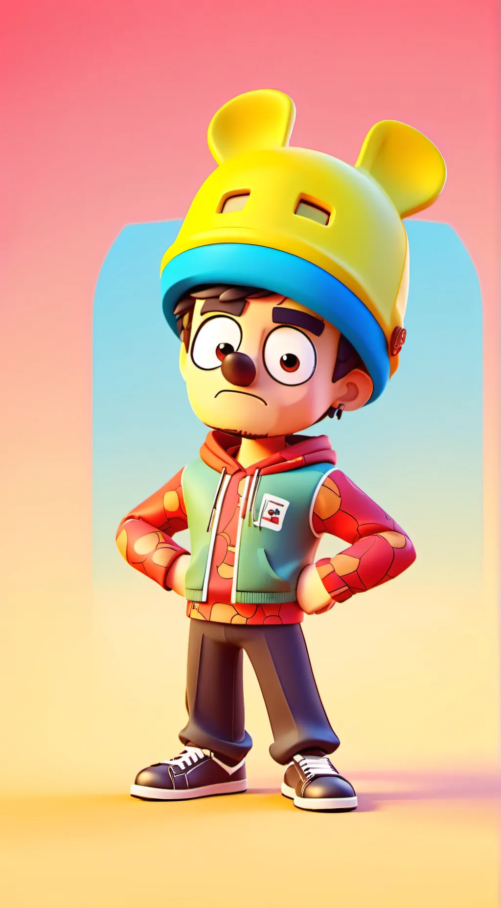 ai character: Noobie  background