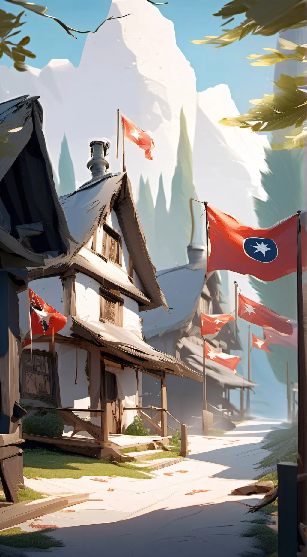 ai character: country humans  background