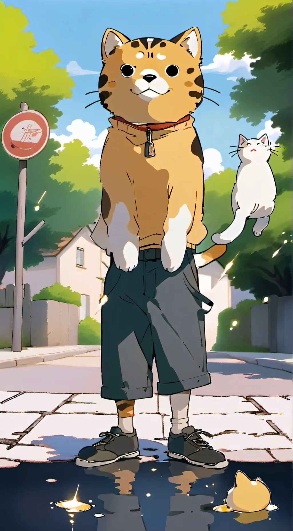 ai character: weird roommates au background