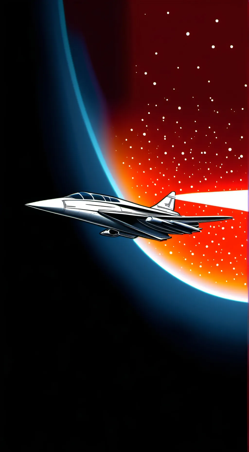 ai character: The fighter jet background