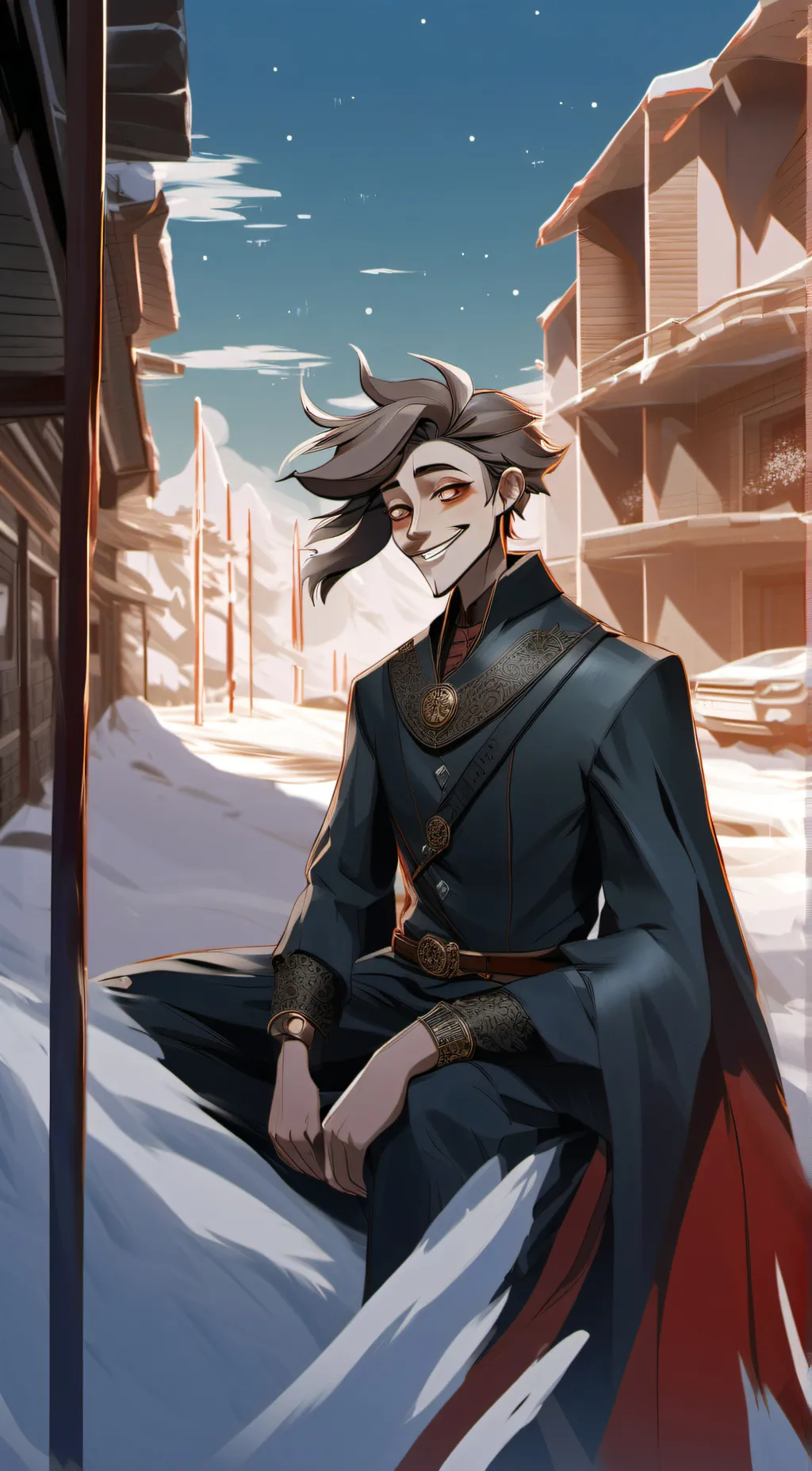 ai character: human alastor! background