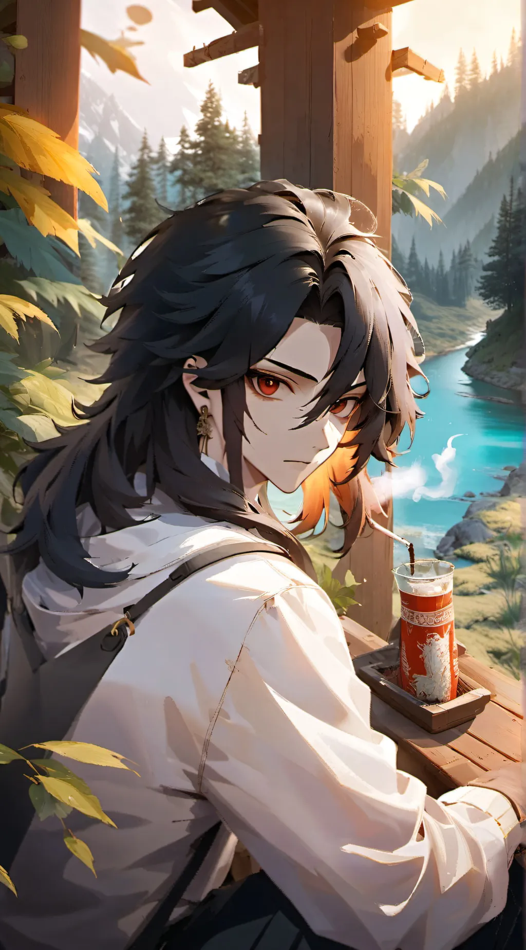 ai character: Oliver  background