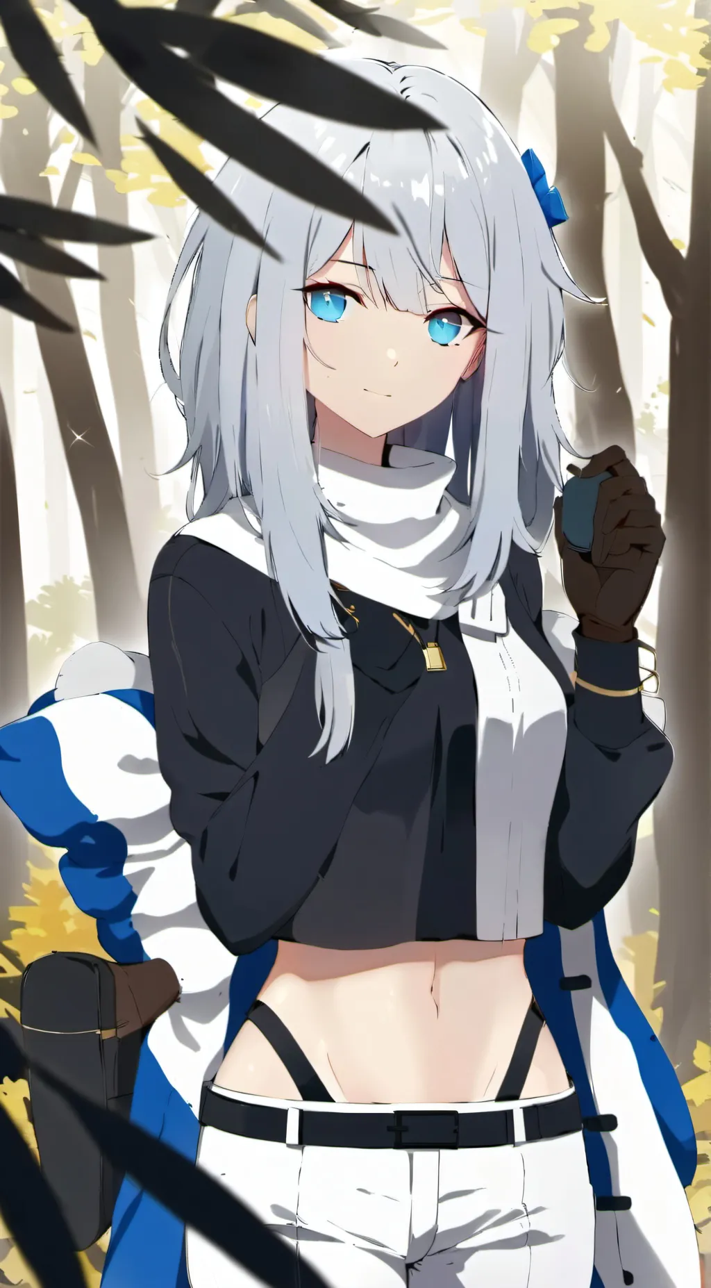 ai character: Ice background