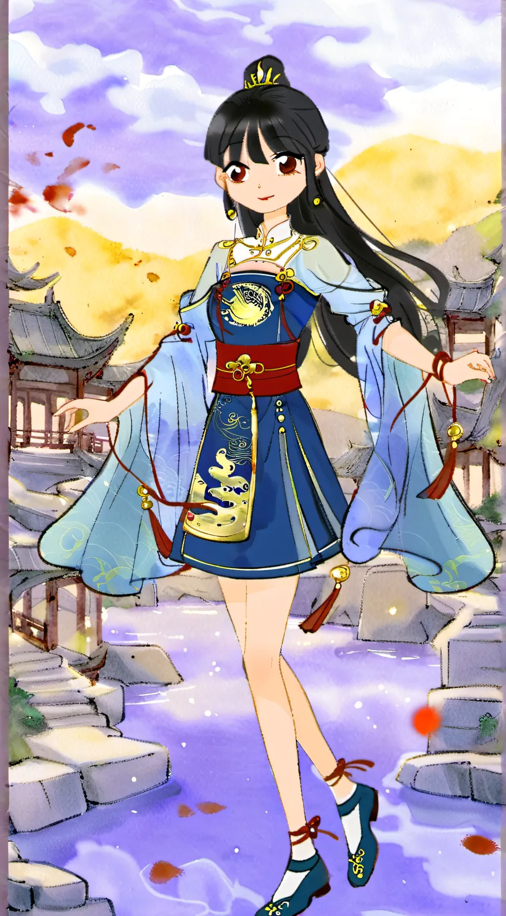 ai character: Long hua background