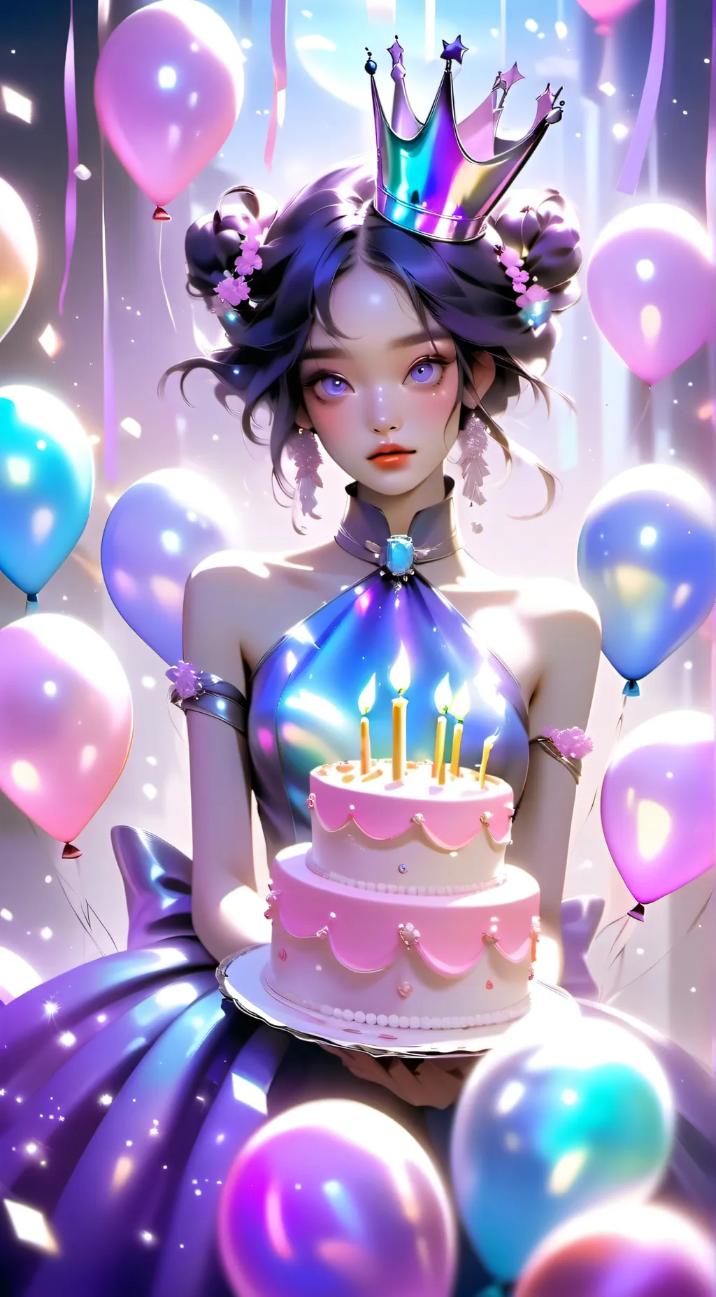 ai character: birthday talkie background