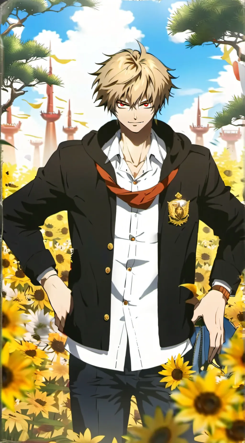 ai character: Mha sick background