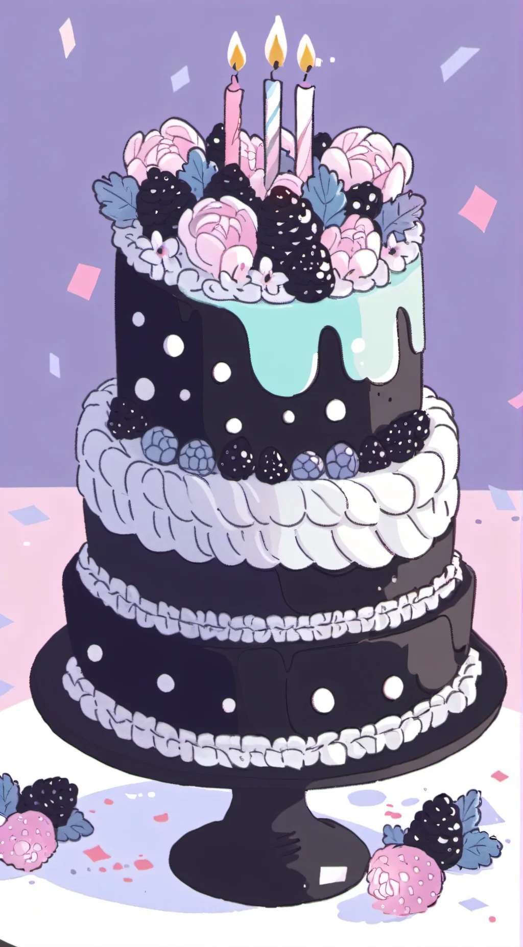 ai character: HAPPY BIRTHDAY! 🎂 background