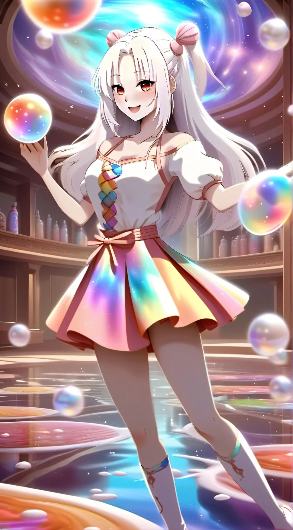 ai character: Clorox chan background