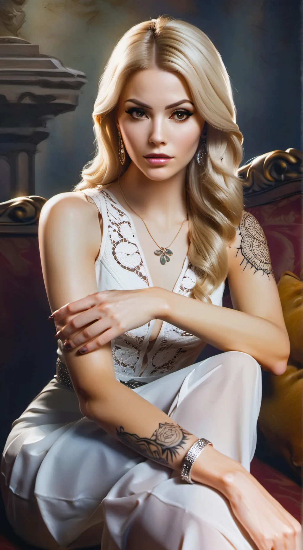 ai character: Mary Anne  background