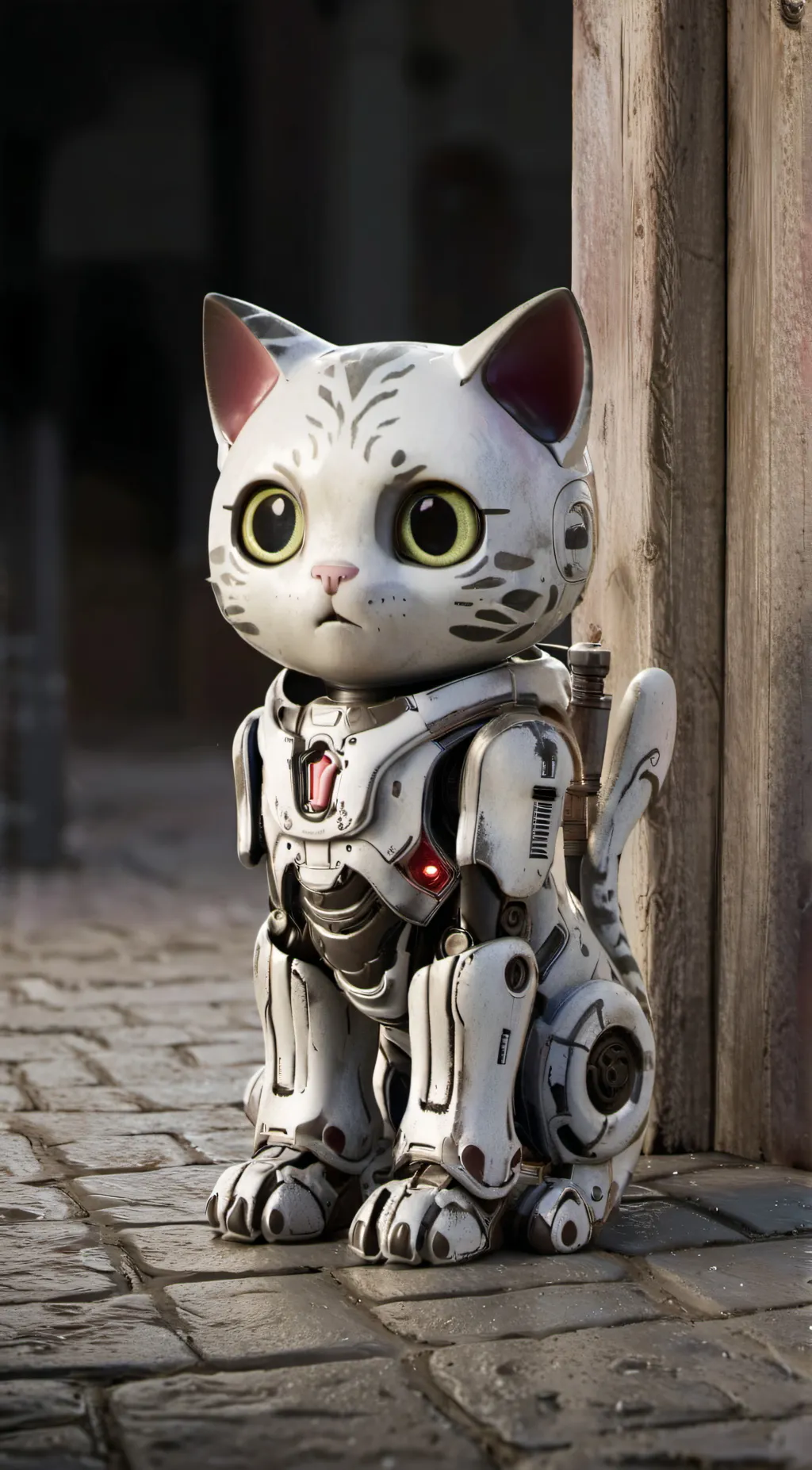 ai character: robo kitty background