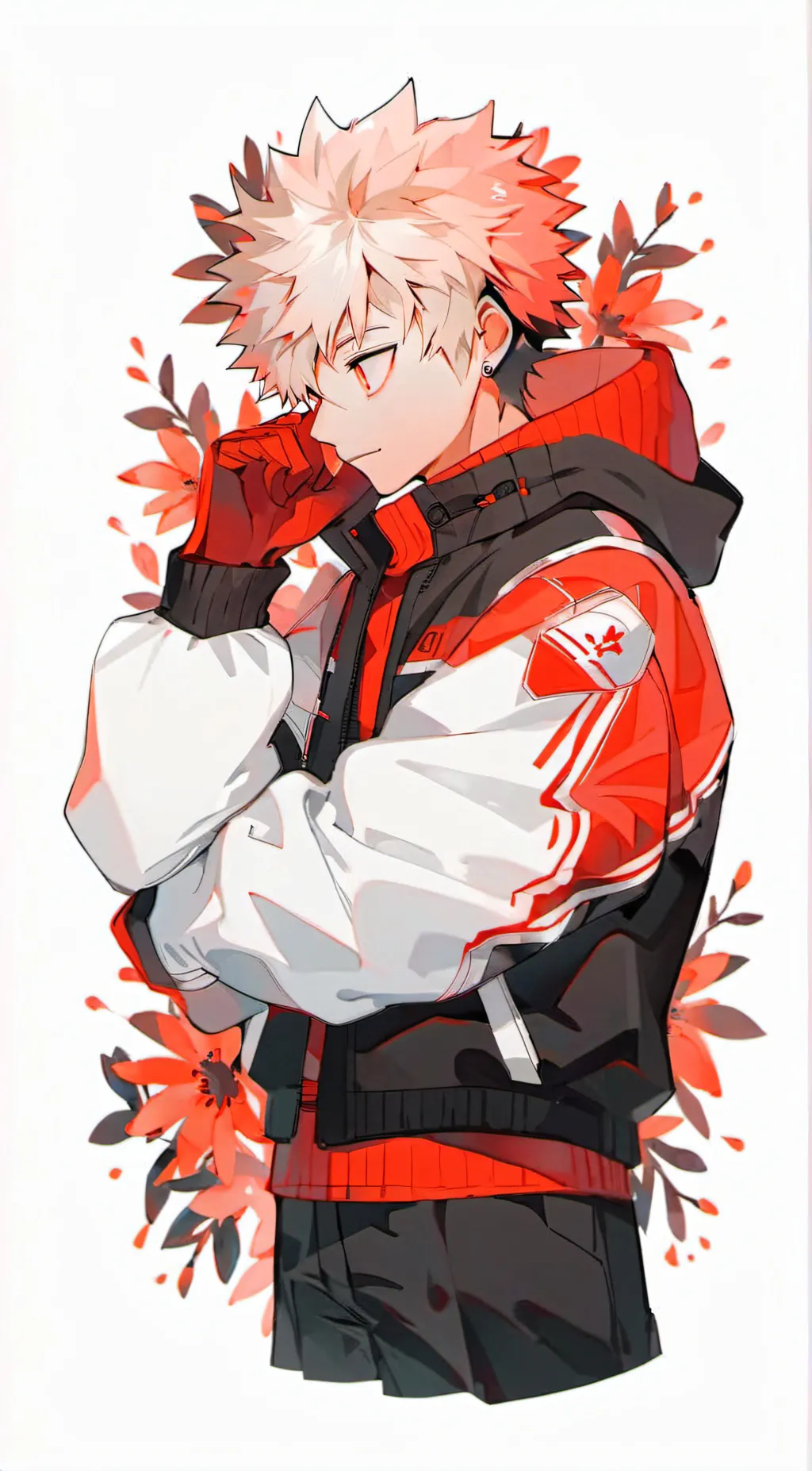 ai character: Katsuki Bakugo background