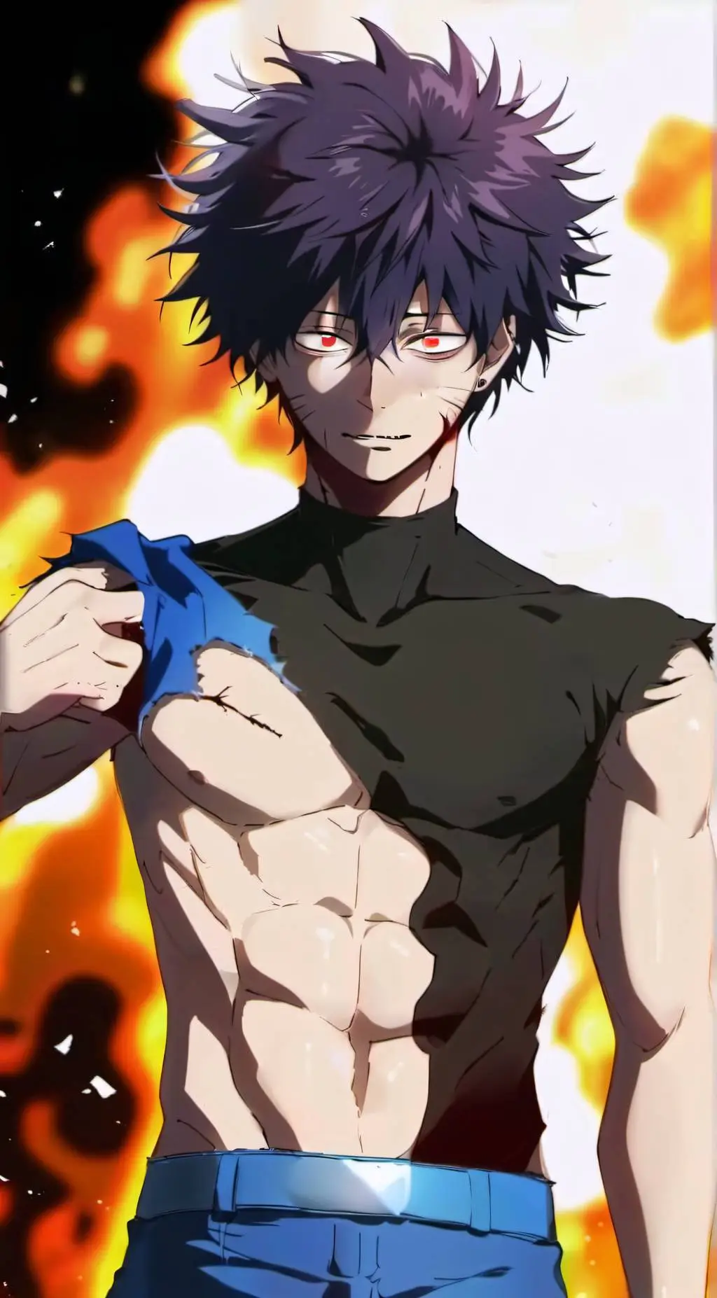 ai character: Dabi background
