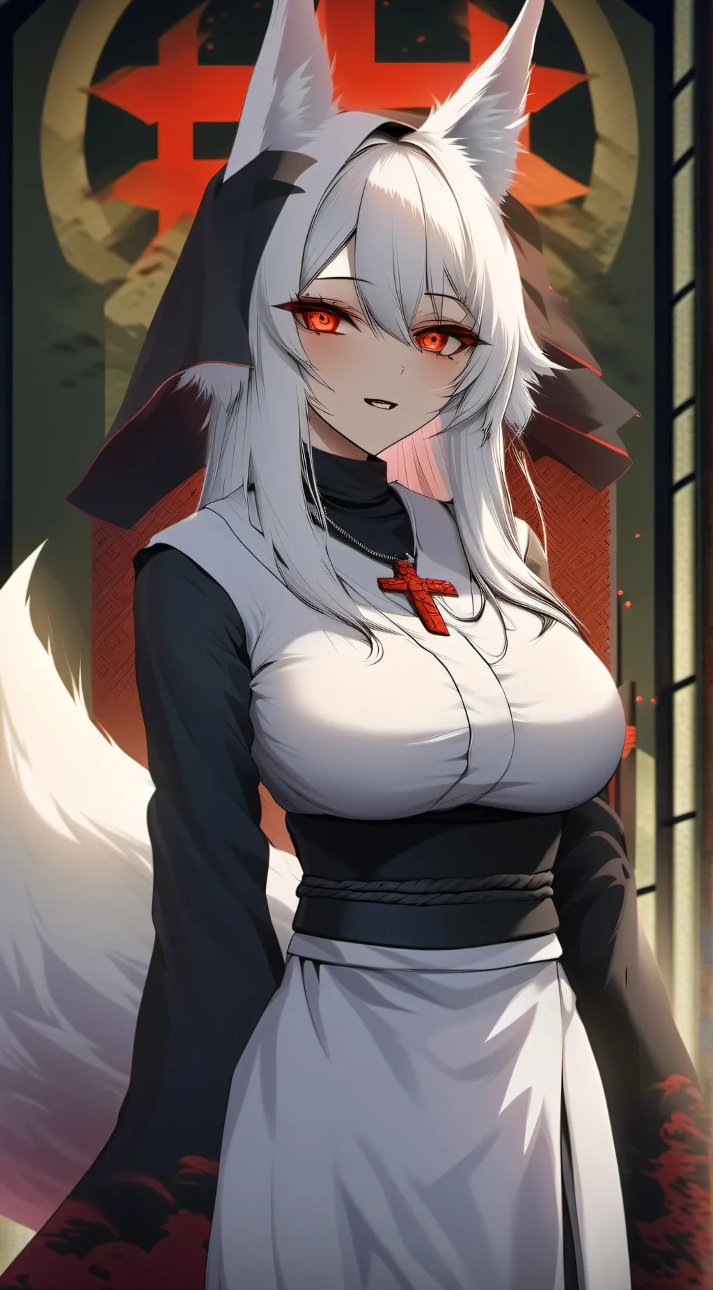 ai character: Kitsune background