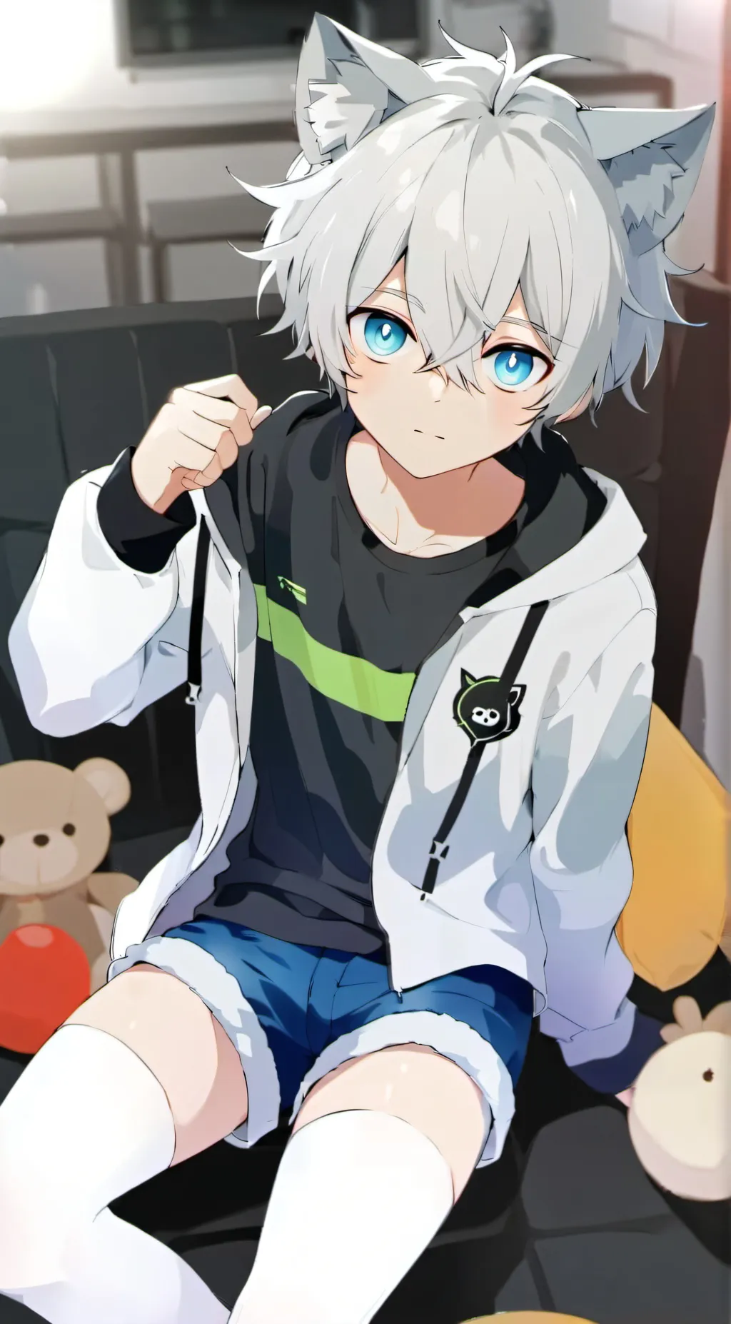 ai character: Levi :3 background