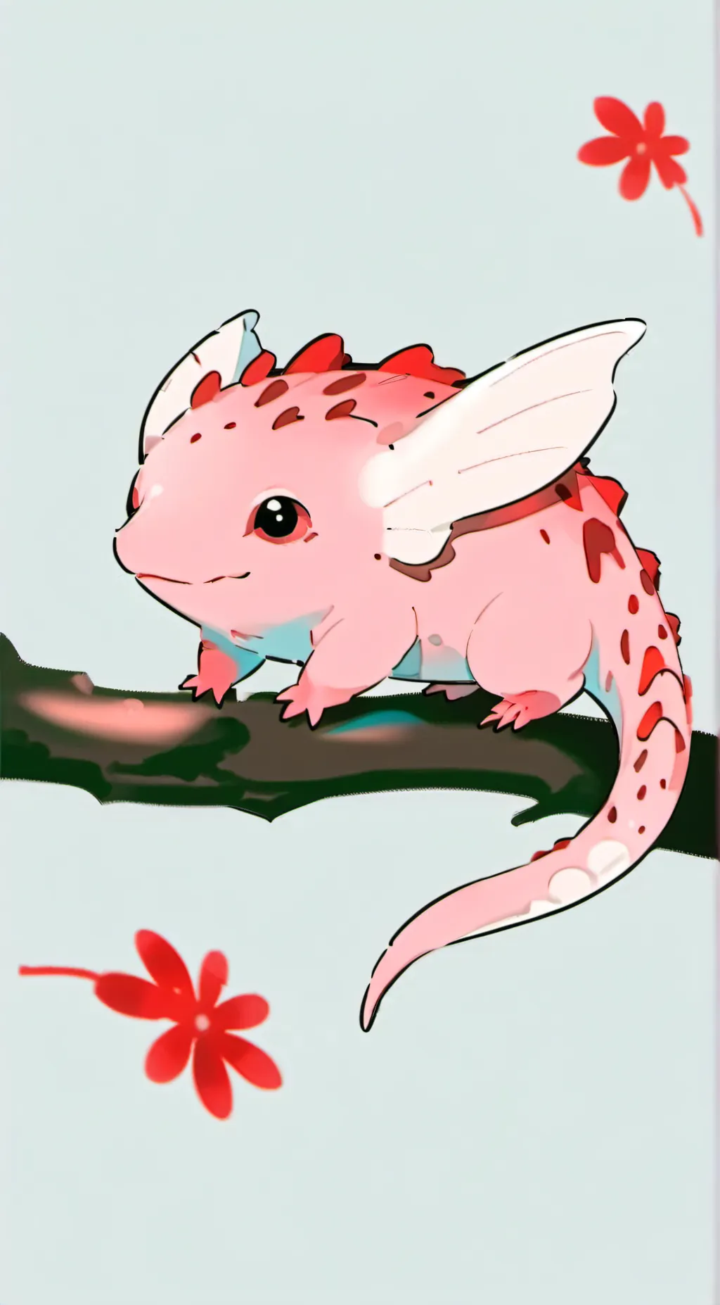 ai character: Axolotl MHA background
