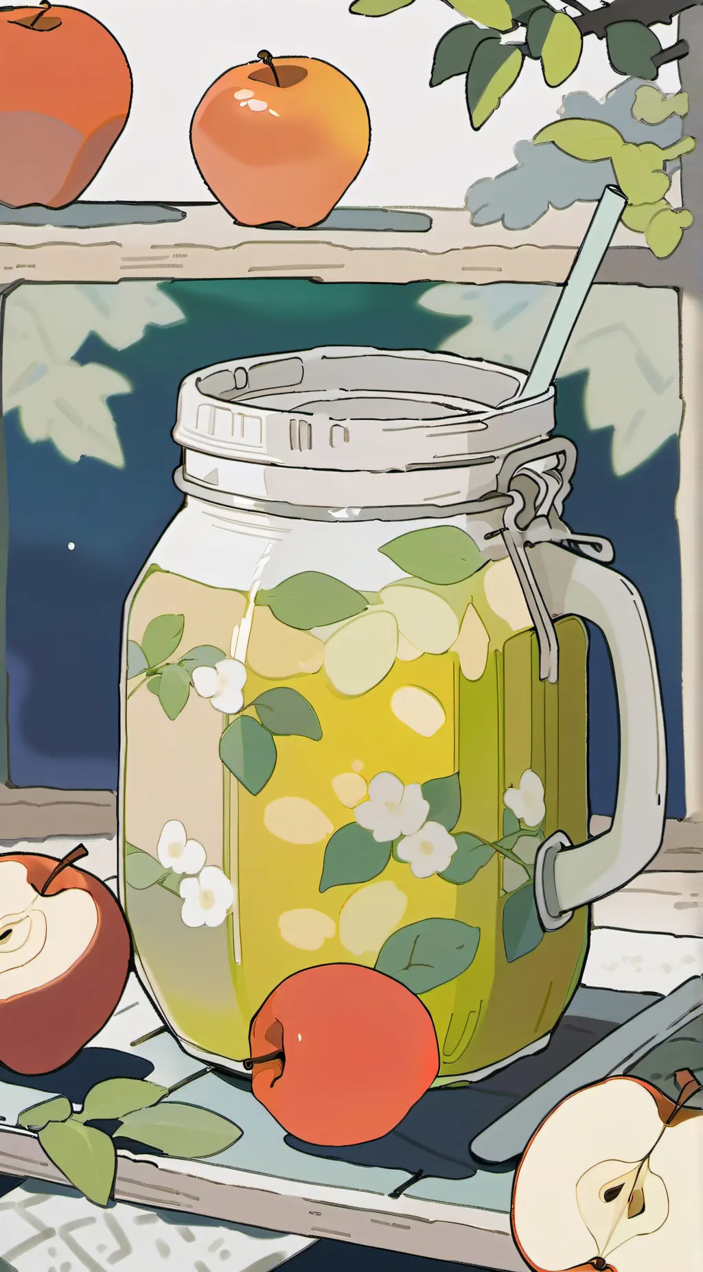 ai character: drink  background