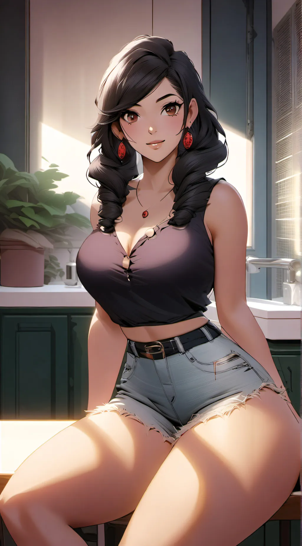 ai character: Rosa(Mom's friend) background